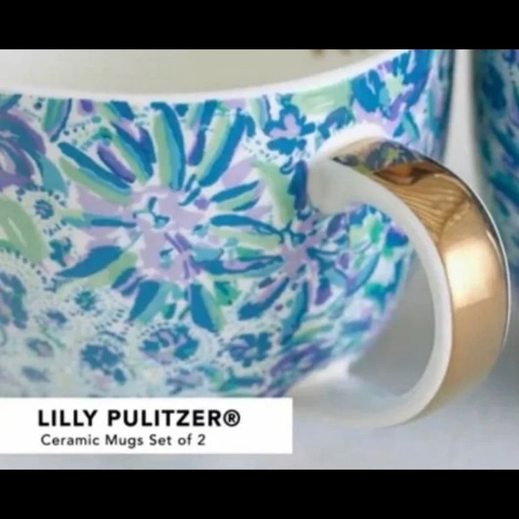 Lilly Pulitzer Ceramic Mug Set - Picture 3 of 6
